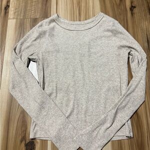 Hollister Light Gray Long Sleeve Top